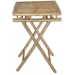 Bamboo folding table small square